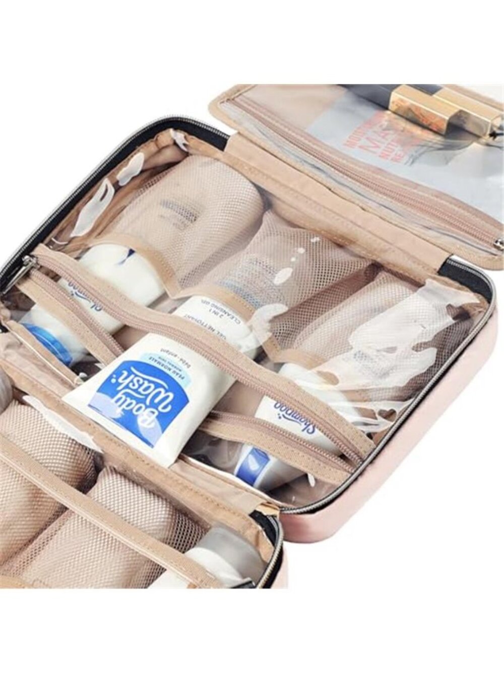 Travel Toiletry Bag for women, Portable Hanging makeup Organizer | for Travel - Picture 6 of 6